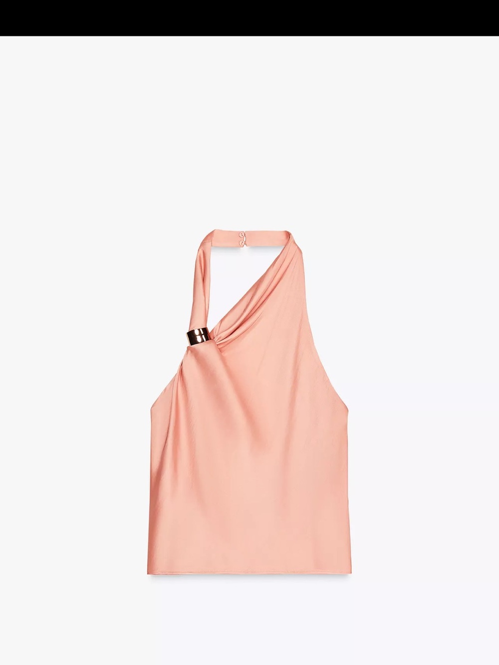 Zara satin halter top